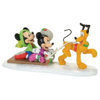Disney Kerstdorp accessoire | Pluto Toboggan Ride LDI00097