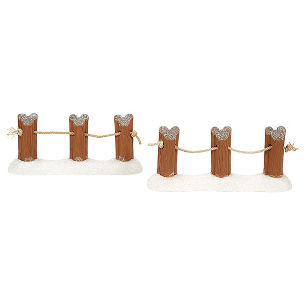Disney Kerstdorp accessoire | Wharf Fencing 2 Pack LDI00113 - 1