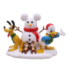 Kerstdorp tafereel Sneeuwman Donald & Pluto & Chip N Dale | Multicolor | Disney LDI00080 - 1