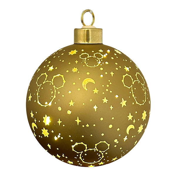 Verlichte Kerstbal Mickey Stars Small Ø 10 cm | Goud | Disney LDI00057 - 1