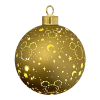 Verlichte Kerstbal Mickey Stars Small Ø 10 cm | Goud | Disney LDI00057 - 1