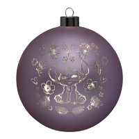 Verlichte Kerstbal Stitch Big Ø 15 cm | Paars | Disney LDI00058