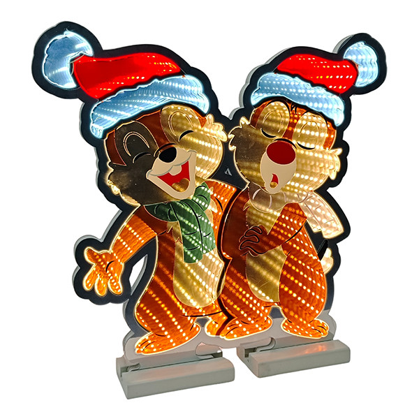 Disney kerstfiguur met verlichting | Knabbel en Babbel | 40 cm | Infinity light LDI00026 - 1