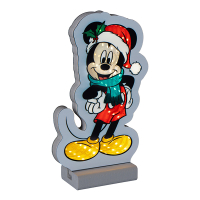 Disney kerstfiguur met verlichting | Mickey Mouse Scarf | 20 cm | Infinity light LDI00035