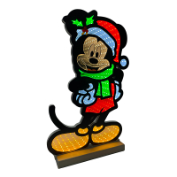 Disney kerstfiguur met verlichting | Mickey Mouse Scarf | 60 cm | Infinity light LDI00005