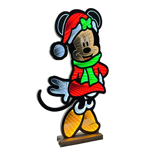 Disney kerstfiguur met verlichting | Minnie Mouse Scarf | 40 cm | Infinity light LDI00006 - 1