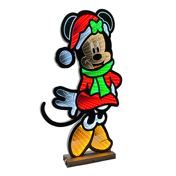 Disney kerstfiguur met verlichting | Minnie Mouse Scarf | 60 cm | Infinity light LDI00007 - 1