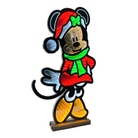 Disney kerstfiguur met verlichting | Minnie Mouse Scarf | 60 cm | Infinity light LDI00007