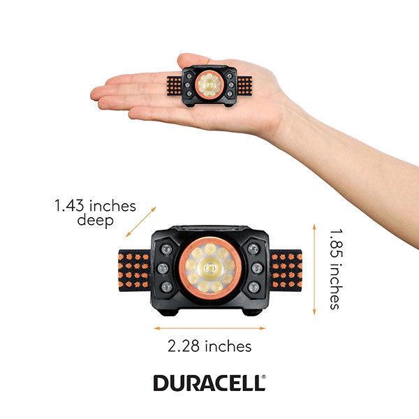 Duracell hoofdlamp op batterijen | 3x AAA | 550 lumen | IP44 | Zwart  ADU00338 - 4