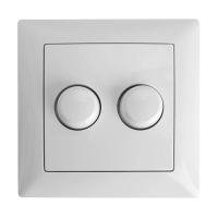 EcoDim Duo dimmerknop incl. centraalplaat en raamwerk | Busch-Jaeger Balance SI | Wit | EcoDim  LEC00087