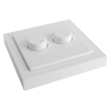 EcoDim Duo dimmerknop incl. centraalplaat en raamwerk | Busch-Jaeger Future Linear | Wit | EcoDim  LEC00085 - 2