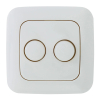 EcoDim Duo dimmerknop incl. centraalplaat en raamwerk | Busch-Jaeger Reflex SI | Wit | EcoDim  LEC00082 - 1