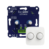 EcoDim Duo dimmerknop incl. centraalplaat en raamwerk | Busch-Jaeger Reflex SI | Wit | EcoDim  LEC00082 - 2