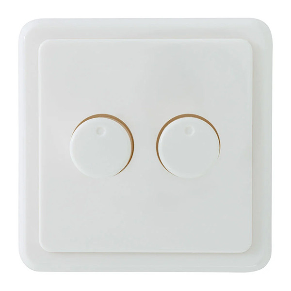 EcoDim Duo dimmerknop incl. centraalplaat en raamwerk | PEHA | Wit | EcoDim  LEC00084 - 1