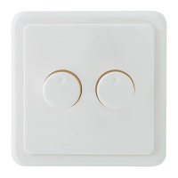 EcoDim Duo dimmerknop incl. centraalplaat en raamwerk | PEHA | Wit | EcoDim  LEC00084