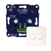 EcoDim Duo dimmerknop incl. centraalplaat en raamwerk | PEHA | Wit | EcoDim  LEC00084 - 2
