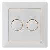 EcoDim Duo dimmerknop incl. centraalplaat en raamwerk | Wit | EcoDim  LEC00071