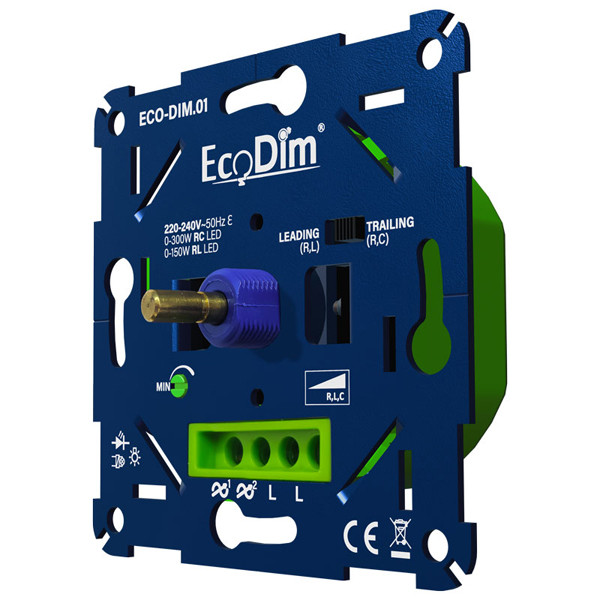 EcoDim Led dimmer inbouw 0-300W | Fase aan- en afsnijding (RLC) | EcoDim DIM.01  LEC00002 - 2