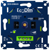 EcoDim Led dimmer inbouw 0-500W | Fase aan- en afsnijding (RLC) | EcoDim DIM.03  LEC00004