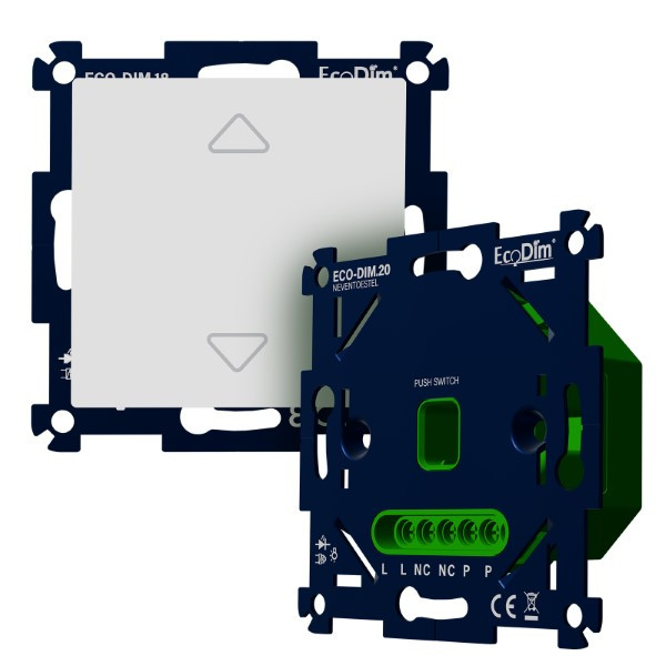 Led dimmer inbouw 250W | Fase Af- en Aansnijding (RLC) | EcoDim ECO-DIM.18 | incl. Nevenunit LEC00126 - 2
