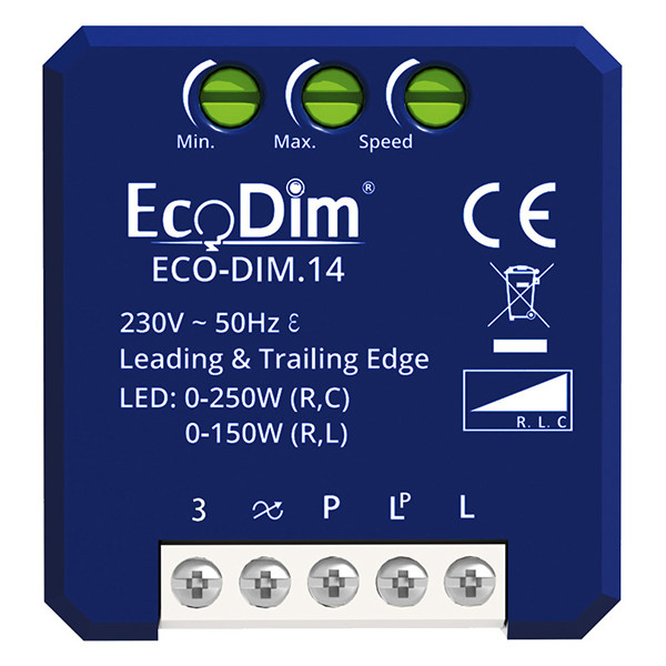 EcoDim Led dimmer module 0-250W | Fase aan- en afsnijding (RLC) | EcoDim DIM.14  LEC00066 - 1