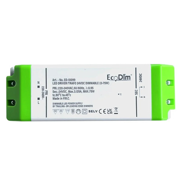 Led driver dimbaar | 0-50W | 24V DC | EcoDim LEC00121 - 1