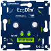 Led duo dimmer inbouw 2x 0-100W | Fase aan- en afsnijding (RLC) | EcoDim DIM.05