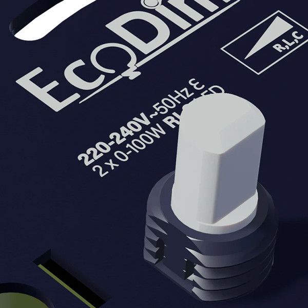 Led duo dimmer inbouw 2x 0-100W | Fase aan- en afsnijding (RLC) | EcoDim DIM.05 LEC00006 - 3