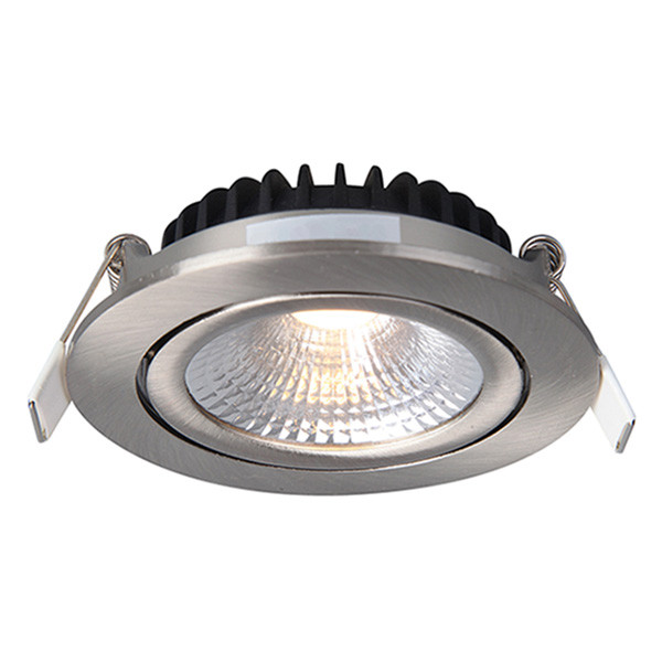 EcoDim Led inbouwspot | Nikkel | Rond | 2700K | Ø 85mm | IP54 | 5W | EcoDim  LEC00043 - 1