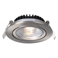 EcoDim Led inbouwspot | Nikkel | Rond | 2700K | Ø 85mm | IP54 | 5W | EcoDim  LEC00043