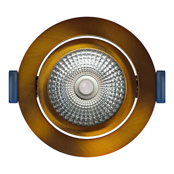 EcoDim Led inbouwspot | Rond | 2000-3000K | Brons | Ø 75mm | IP54 | Dimbaar | 5W of 7W LEC00106 - 3