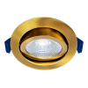 EcoDim Led inbouwspot | Rond | 2000-3000K | Goud/Messing | Ø 75mm | IP54 | Dimbaar | 5W of 7W LEC00107 - 1