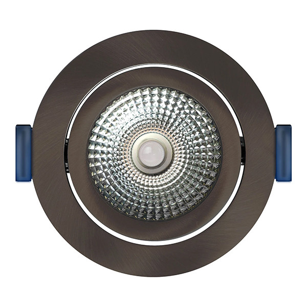EcoDim Led inbouwspot | Rond | 2000-3000K | Gun metal | Ø 75mm | IP54 | Dimbaar | 5W of 7W LEC00109 - 3