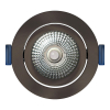 EcoDim Led inbouwspot | Rond | 2000-3000K | Gun metal | Ø 75mm | IP54 | Dimbaar | 7W LEC00109 - 3
