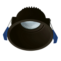 EcoDim Led inbouwspot | Rond | 2000-3000K | Zwart | Ø 90mm | IP54 | Dimbaar | 7W LEC00111