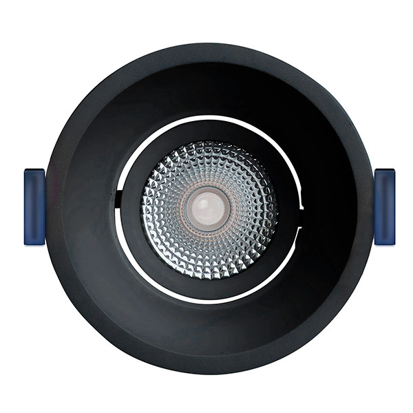 EcoDim Led inbouwspot | Rond | 2000-3000K | Zwart | Ø 90mm | IP54 | Dimbaar | 7W LEC00111 - 3