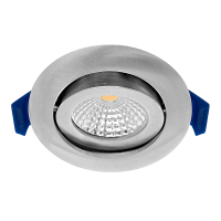 EcoDim Led inbouwspot | Rond | 2700-4000K | Nikkel | Ø 68mm | IP65 | Dimbaar | 5W LEC00116