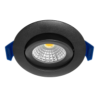 EcoDim Led inbouwspot | Rond | 2700-4000K | Zwart | Ø 68-75mm | IP65 | Dimbaar | 5W LEC00115