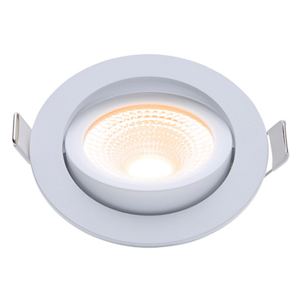 Led inbouwspot | Wit | Rond | 2000K-3000K | Ø 85mm | IP54 | 5.4W of 7W | EcoDim LEC00047 - 1