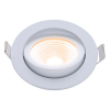 Led inbouwspot | Wit | Rond | 2000K-3000K | Ø 85mm | IP54 | 5.4W of 7W | EcoDim