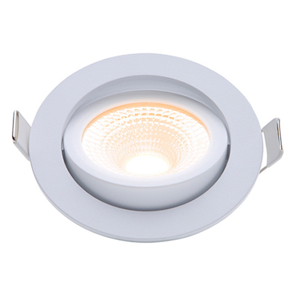 EcoDim Led inbouwspot | Wit | Rond | 2000K-3000K | Ø 85mm | IP54 | 5W | EcoDim  LEC00047 - 1