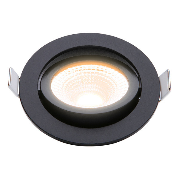 Led inbouwspot | Zwart | Rond | 2000K-3000K | Ø 85mm | IP54 | 5.4W of 7W | EcoDim LEC00048 - 1