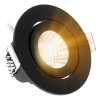 Led inbouwspot | Zwart | Rond | 2700K | Ø 55 mm | 5W | EcoDim
