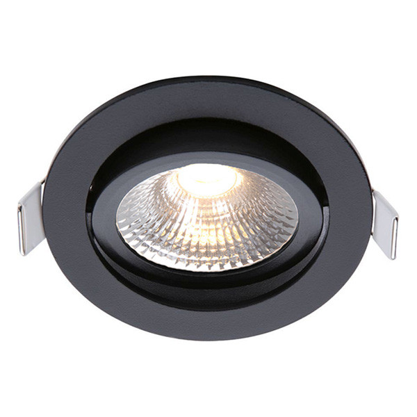 EcoDim Led inbouwspot | Zwart | Rond | 2700K | Ø 85mm | IP54 | 5W | EcoDim  LEC00042 - 1