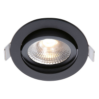 EcoDim Led inbouwspot | Zwart | Rond | 2700K | Ø 85mm | IP54 | 5W | EcoDim  LEC00042