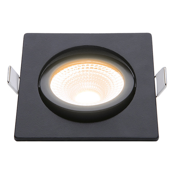 EcoDim Led inbouwspot | Zwart | Vierkant | 2000K-3000K | Ø 85mm | IP54 | 5W | EcoDim  LEC00045 - 