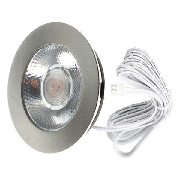 EcoDim Led meubelspot | Nikkel | Rond | 2700K | Ø 62mm | 3W | EcoDim  LEC00052 - 1