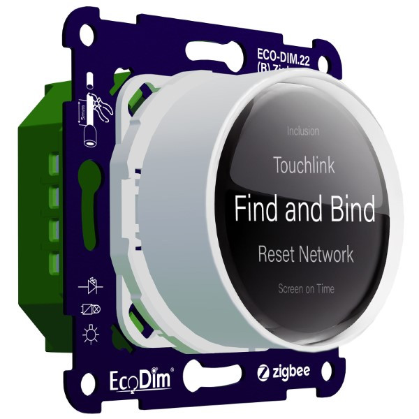 Led slimme dimmer inbouw 250W | Fase afsnijding (RC) | EcoDim ECO-DIM.22 | Wit LEC00134 - 3