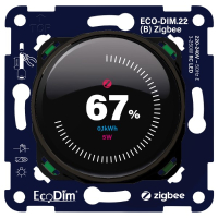 Led slimme dimmer inbouw 250W | Fase afsnijding (RC) | EcoDim ECO-DIM.22 | Zwart LEC00135