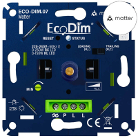 EcoDim Matter dimmer inbouw 0-250W | Fase aan- en afsnijding (RLC) | EcoDim DIM.07  LEC00077